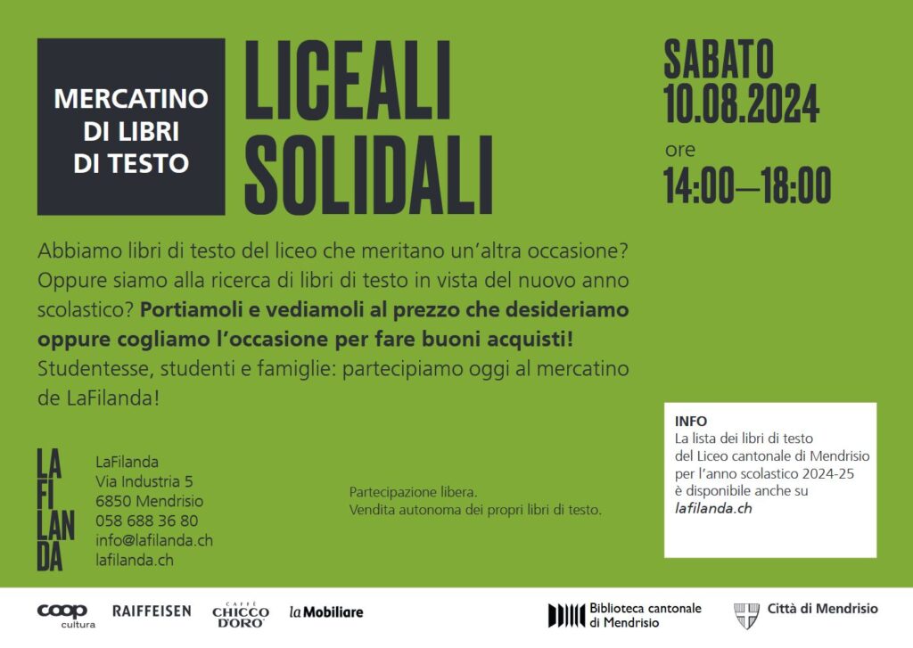 Liceali Solidali – Mercatino di libri di testo