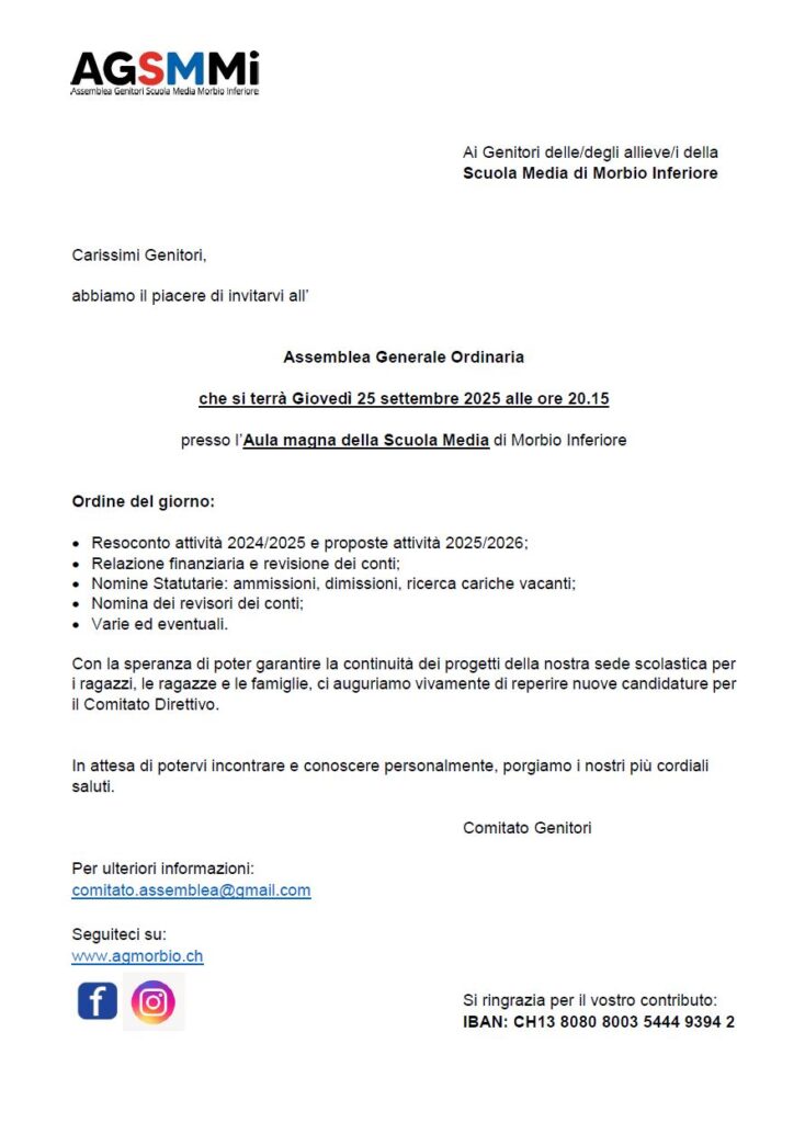 Assemblea Generale Ordinaria 2025